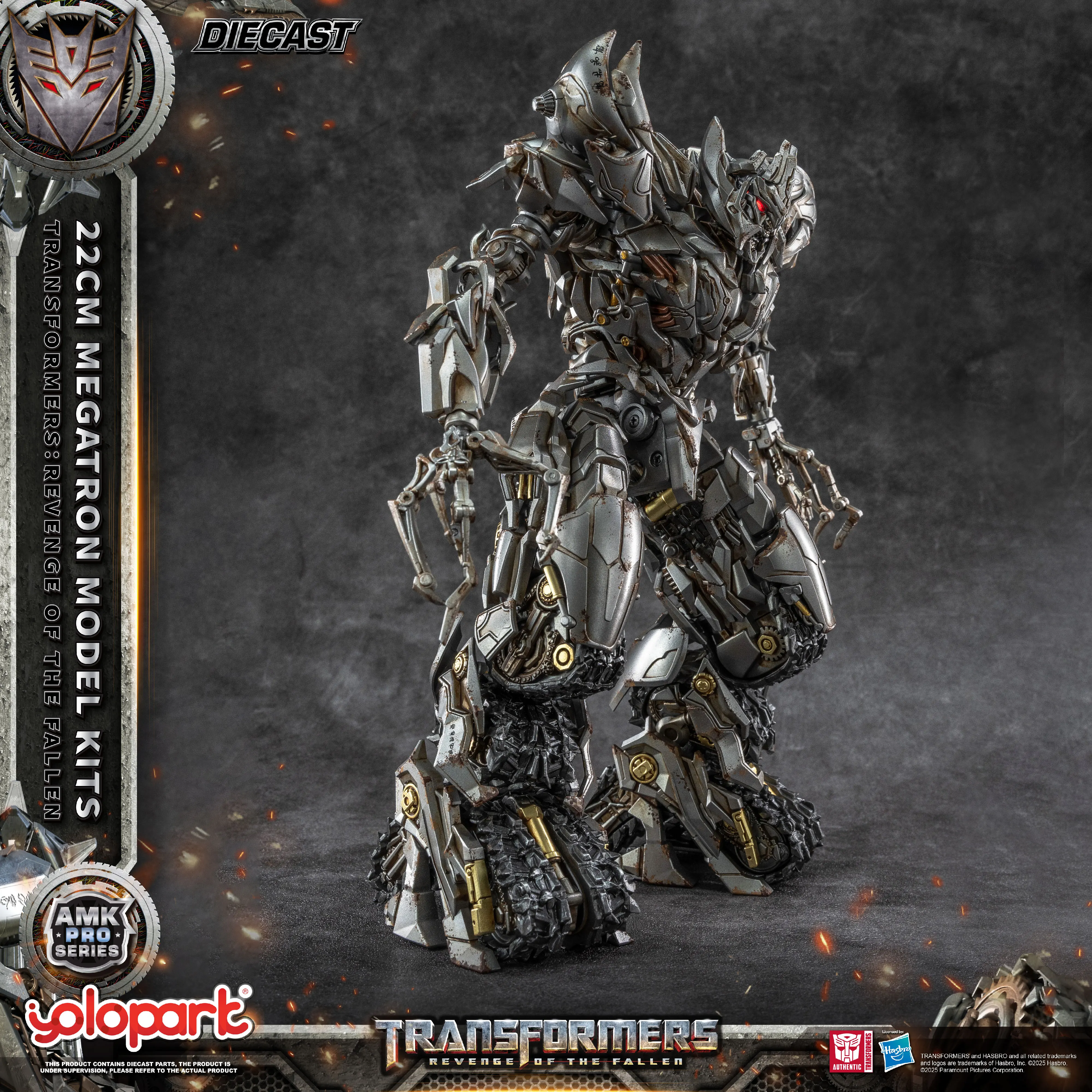 YOLOPARK 22 cm Megatron AMK PRO Serie Transformers Model: Revenge of the Fallen Model Kits Actiefiguren Speelgoed