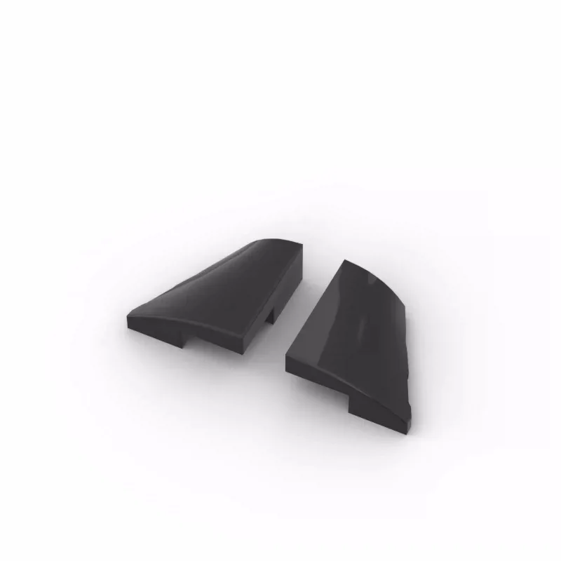 90pcs MOC Building Block Spare Parts 5093 Right & 5095 Left Curved Wedge Bricks 2x2x2/3 Small Particle DIY Model Assembly