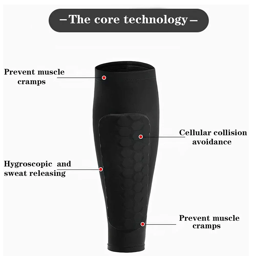 1Pcs Sports Soccer Shin Guards for Kids Youth - Protective Soccer Gear for Boy, Girl - Adult Men Women Soccer Compression Sleeve