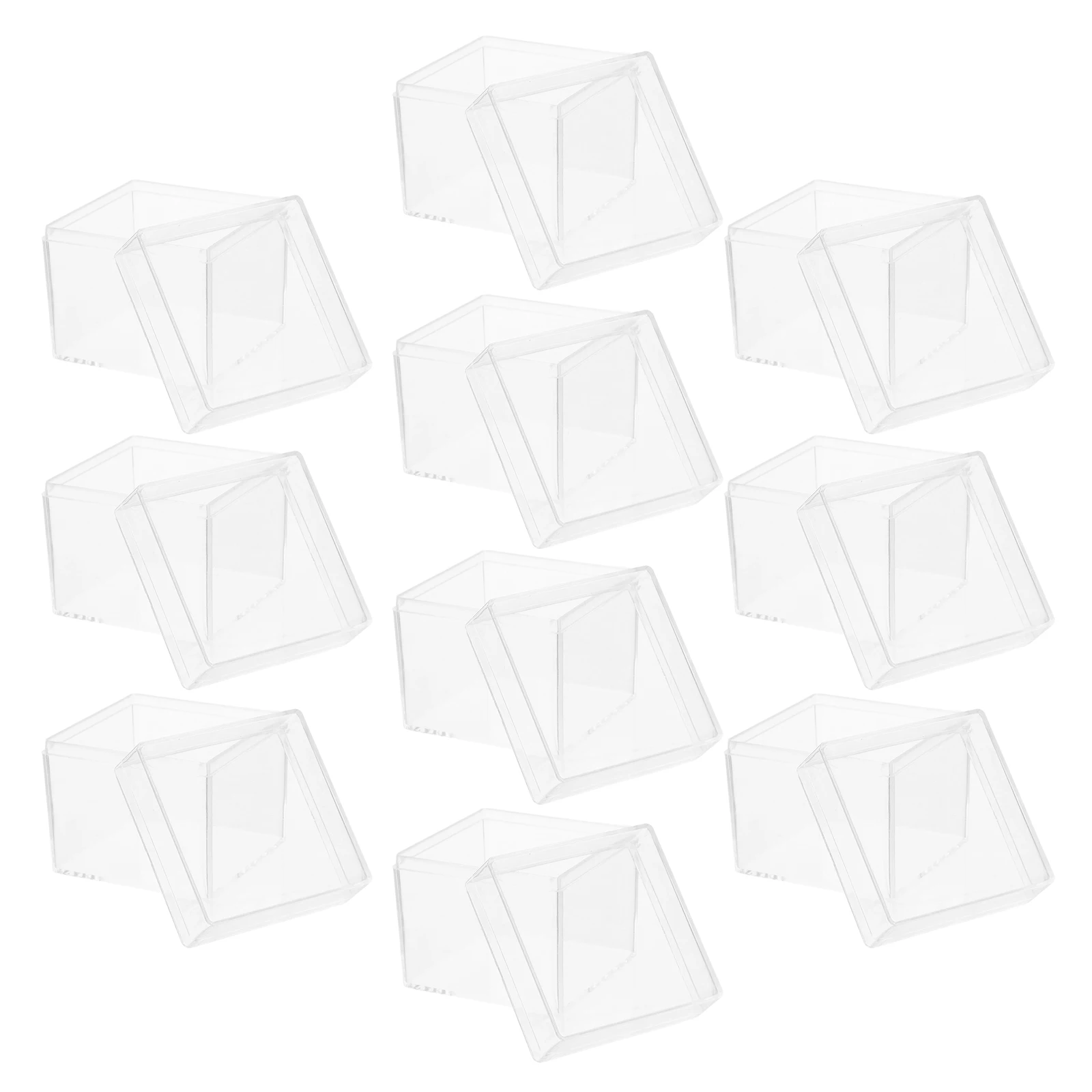 

Square Transparent Box Carton Small Jewelry Boxes Storage Container Jar Cube Candy Display Clear for Case Favor