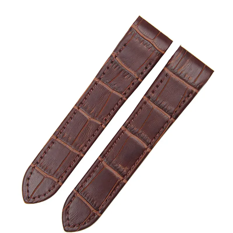 

XIANERSHANG Luxury Custom Special Interface Watch Band Alligator Pattern Cowhide Strap 20MM 23MM Calibrator Genuine Leather Belt