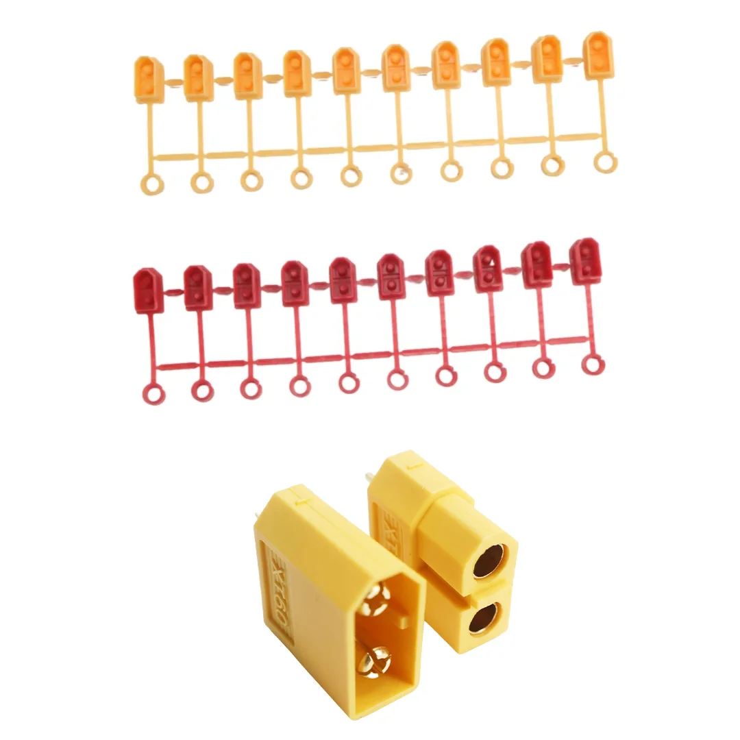 1Set / 3Set XT60 Dustproof Set with Male/Female Connectors & Covers Waterproof & Secure Fit Anti-Corrosion for Drone/Charger