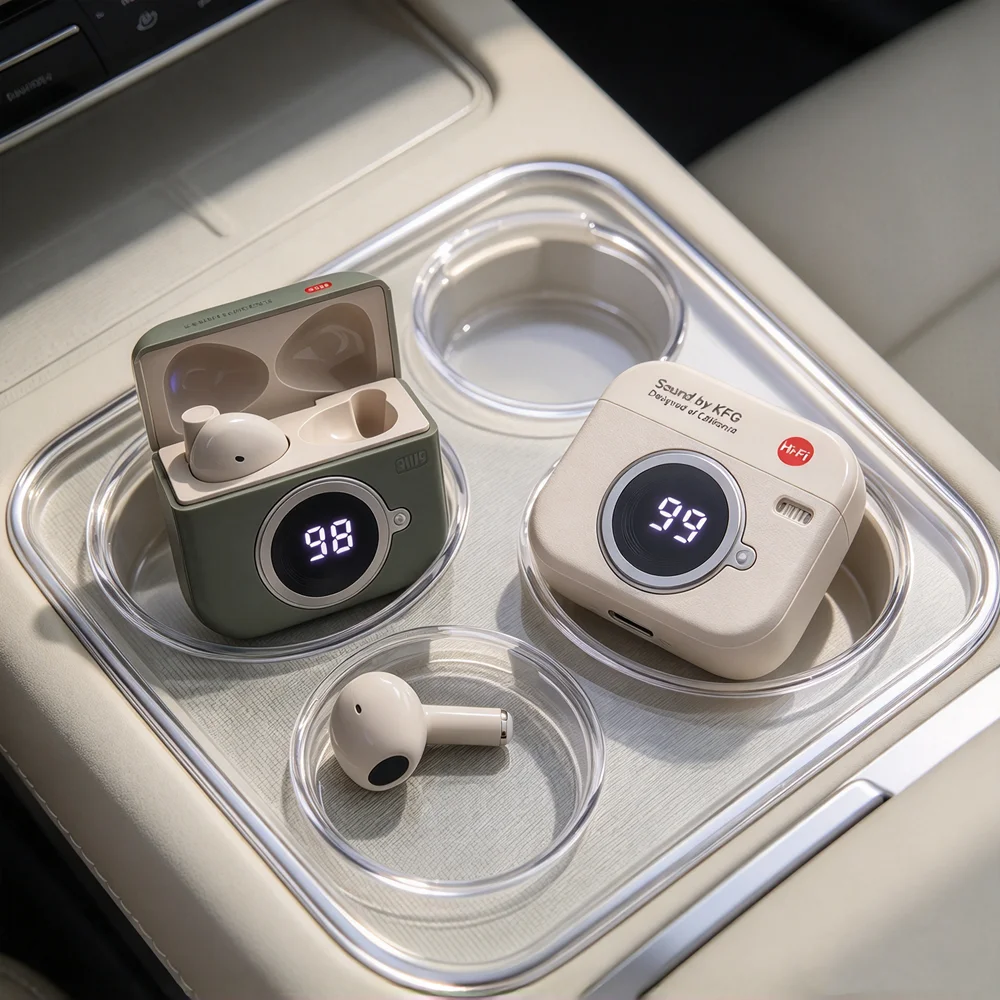 TWS Bluetooth Headset Bluetooth Earphones Present Rich Music Details Secure Wearing Design Touch Command for Audio Adjustment