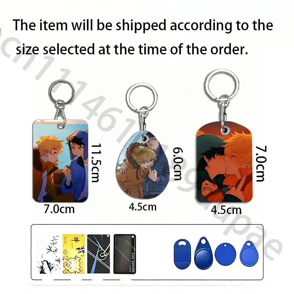 C-craig x kenny Protective Printed Leather Card Case Metal Keychain Accessory