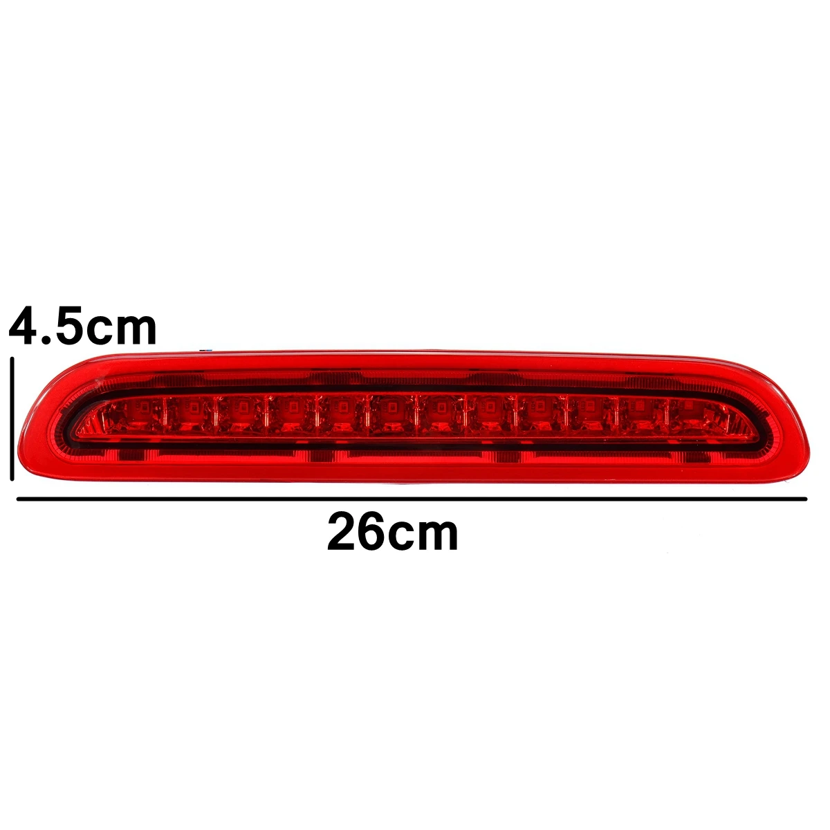 3RD Red 12-LED Rear Tail Stop Light High Mount Lamp For Toyota Hiace/Commuter 2005-2013-A61E