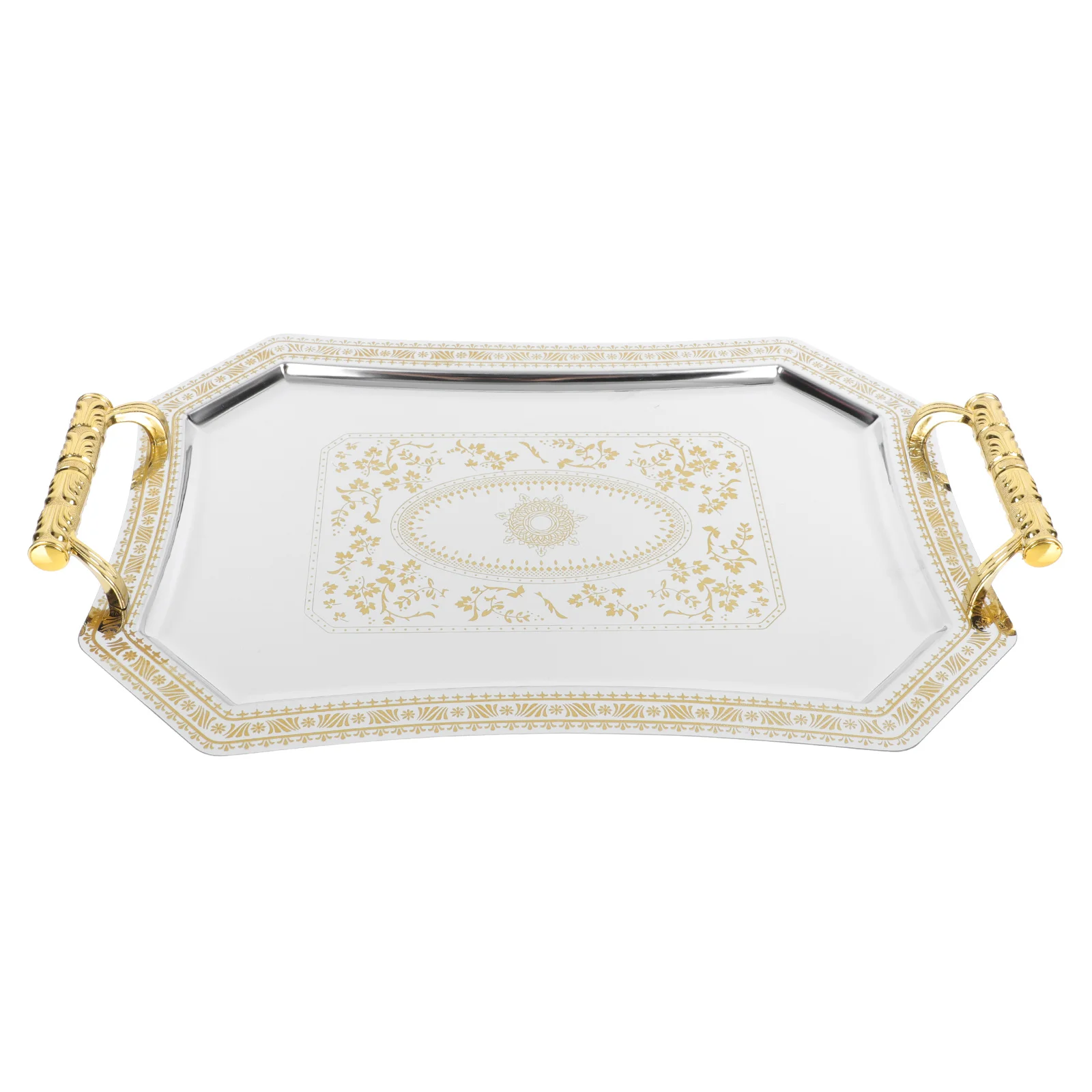 Tray Appetizer Creative Dessert Retro Storage Decorative Cake Vintage Plate with Handles Holder