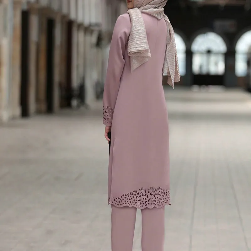 Conjunto de dos piezas para mujer, vestido pakistaní, Shalwar, Kameez, vestidos musulmanes y pantalones, ropa musulmana Vintage grande 2021