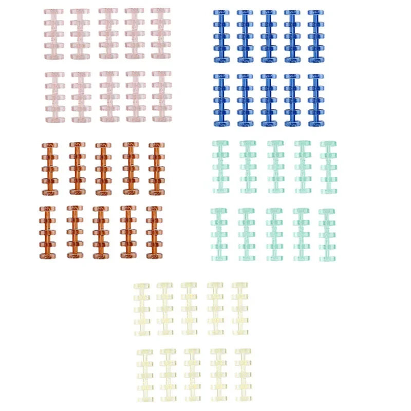 10/50Pcs Snap Split Binder Rings for Stationery