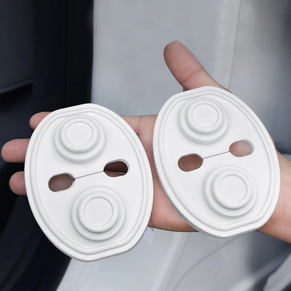 4x Car Door Closing Shockproof Cushion Protective Covers Silicone Car Door Mute Shock Absorber Latch Pads