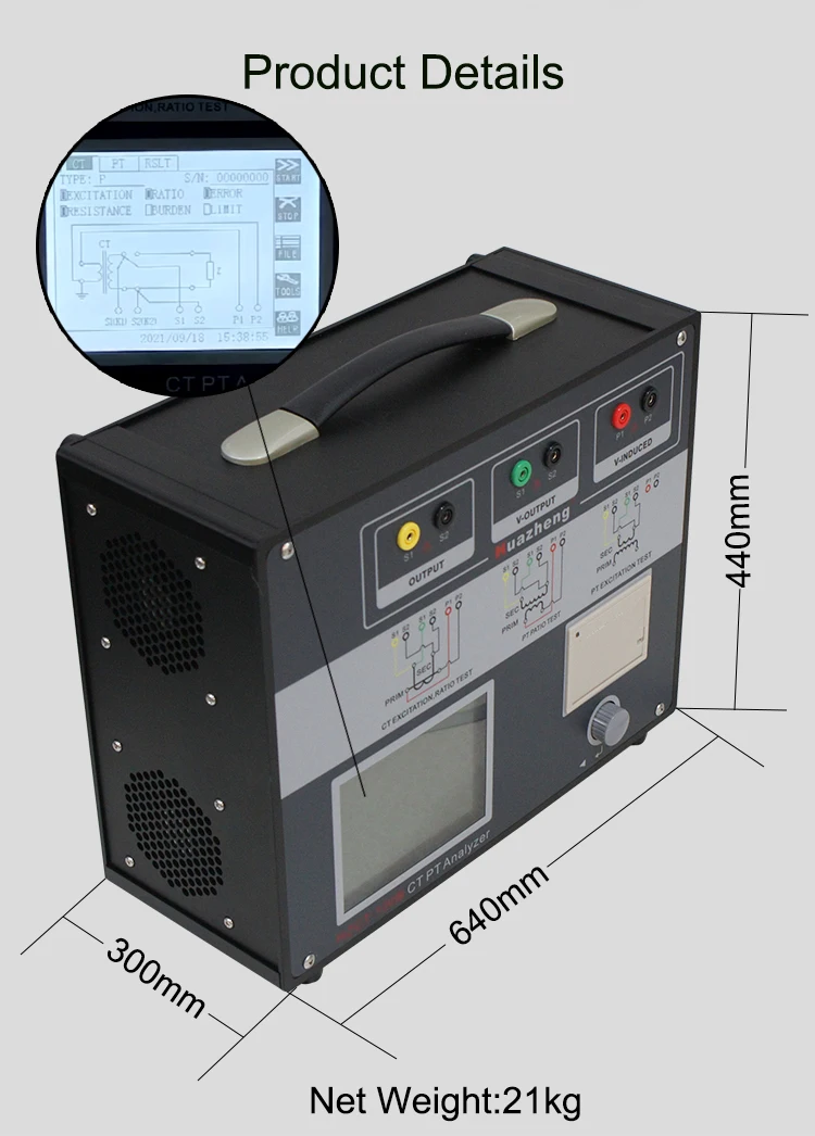 Electric CT/PT Analyzer Substation Current Transformer Ct Pt Testing Equipment