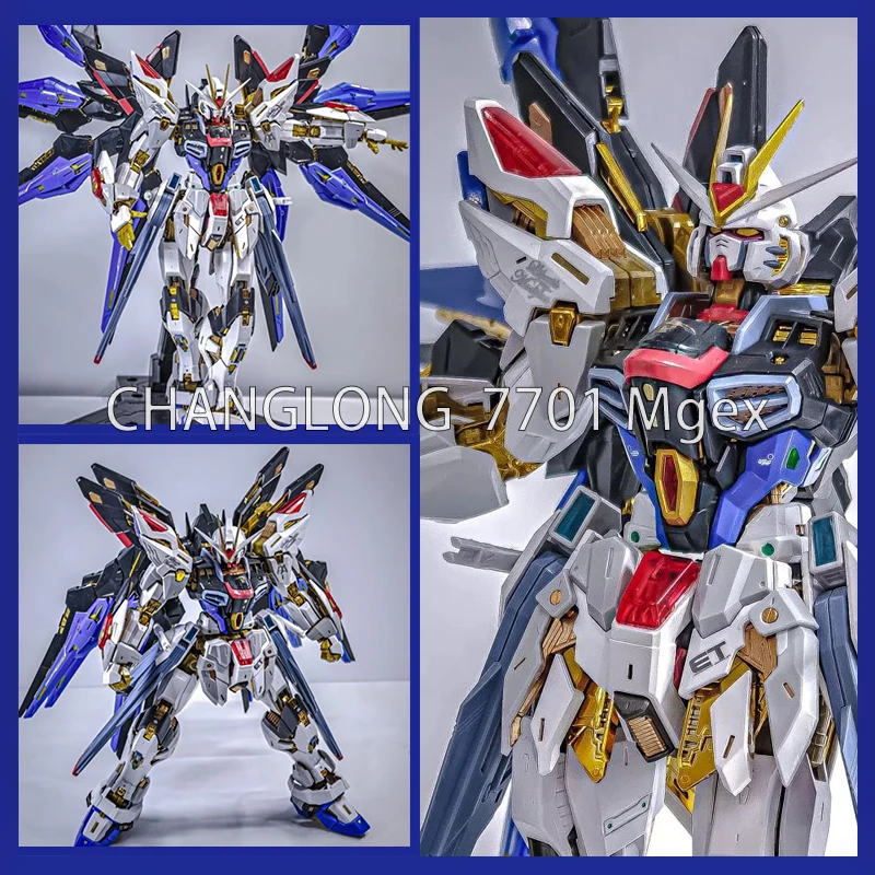 

New CHANGLONG Model 7701 Mgex Zgmf-X20a Strike Freedom Plastic Skeleton Kits Anime Action Figure Robot Plastic Model Gifts Toys