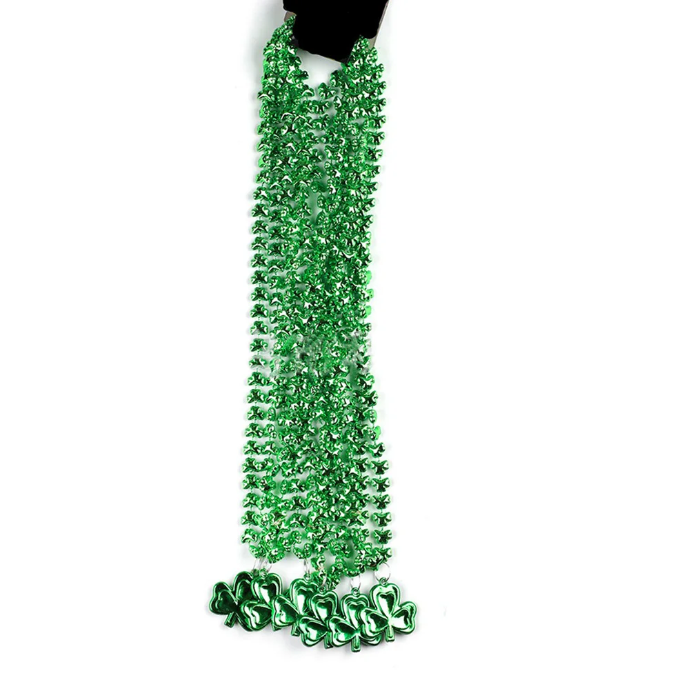 

18pcs Clover Bracelet Necklace Set Festival Wristbands Party Accessory St. Patrick'S Day Jewelry For Men Women Necklace