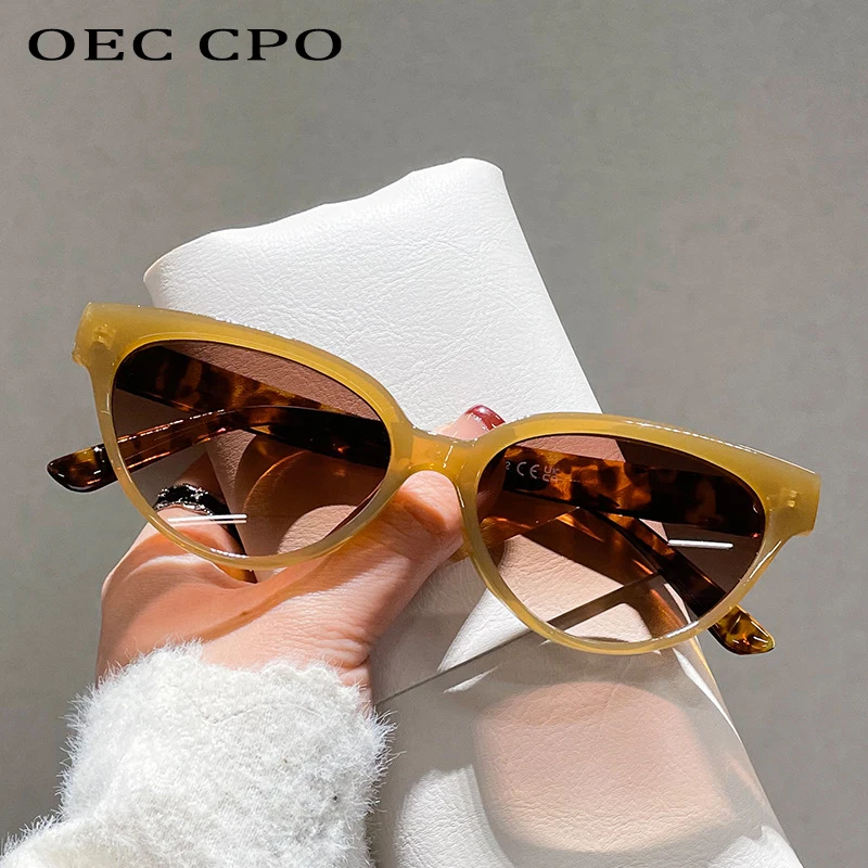 

2024 New Fashion Cat Eye Sunglasses Women Brand Designer Multicolor Gradient Sun Glasses Female Shades UV400 Oculos De Sol