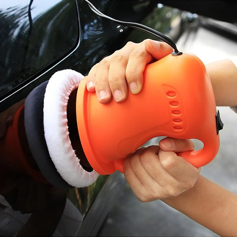 12 В автоматический полировальный буфер, 6 скоростей, 2800-6000 об/мин, аккумуляторная автомобильная машина для вощения, легкий комплект шлифовальной машины для тела с полировальными подушечками ​ ​