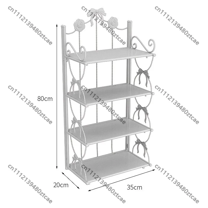 

Multi-layer Wrought Iron Desktop Shelf Cosmetic Storage Organizer