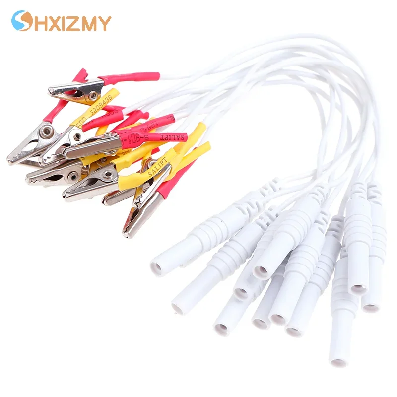 12Pcs/lot Alligator Clip Cable, Acupuncture Needles Clip For SDZ-II Electronic Acupuncture Treatment Instrument Random Color