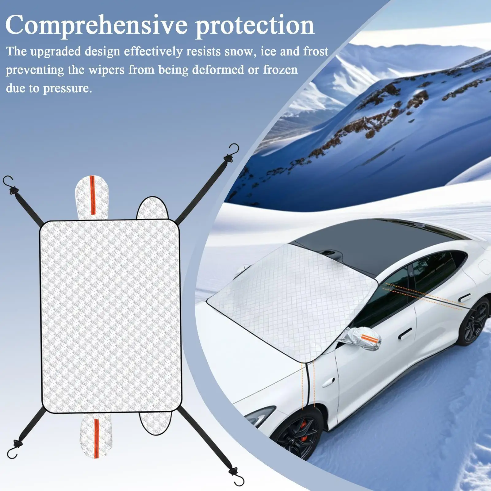 Windshield Snow Cover Windshield Protection Magnetic Cover For Snow Waterproof Automotive Protector For Vehicle Defrosting