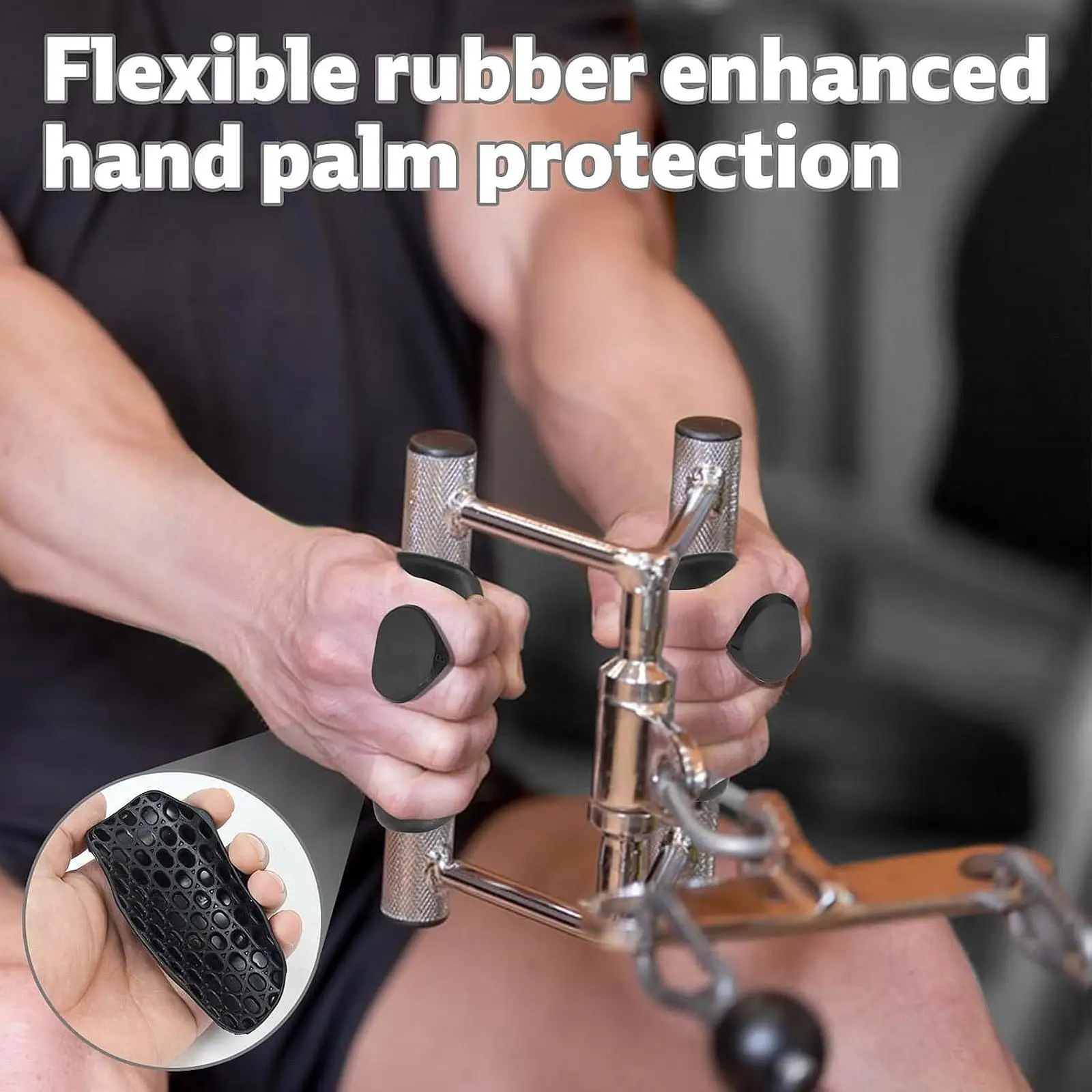 2x ручки для тяжелой атлетики, тренировочные перчатки, легкий захват для рук, защита рук для бодибилдинга, гимнастики, упражнений на плечах