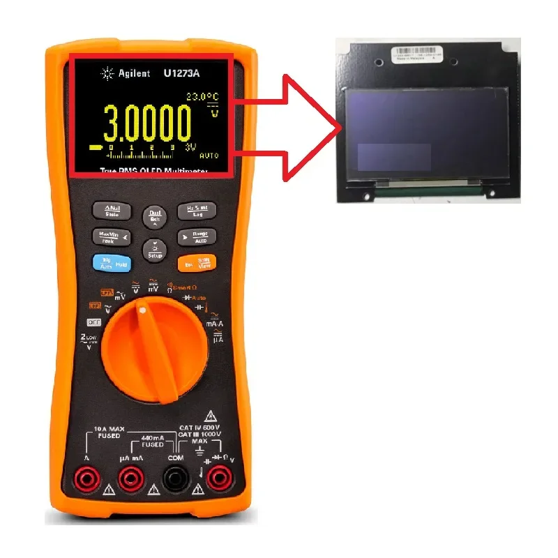 LCD Display For Agilent U1273A OLED Display Module Replacement（Not original）