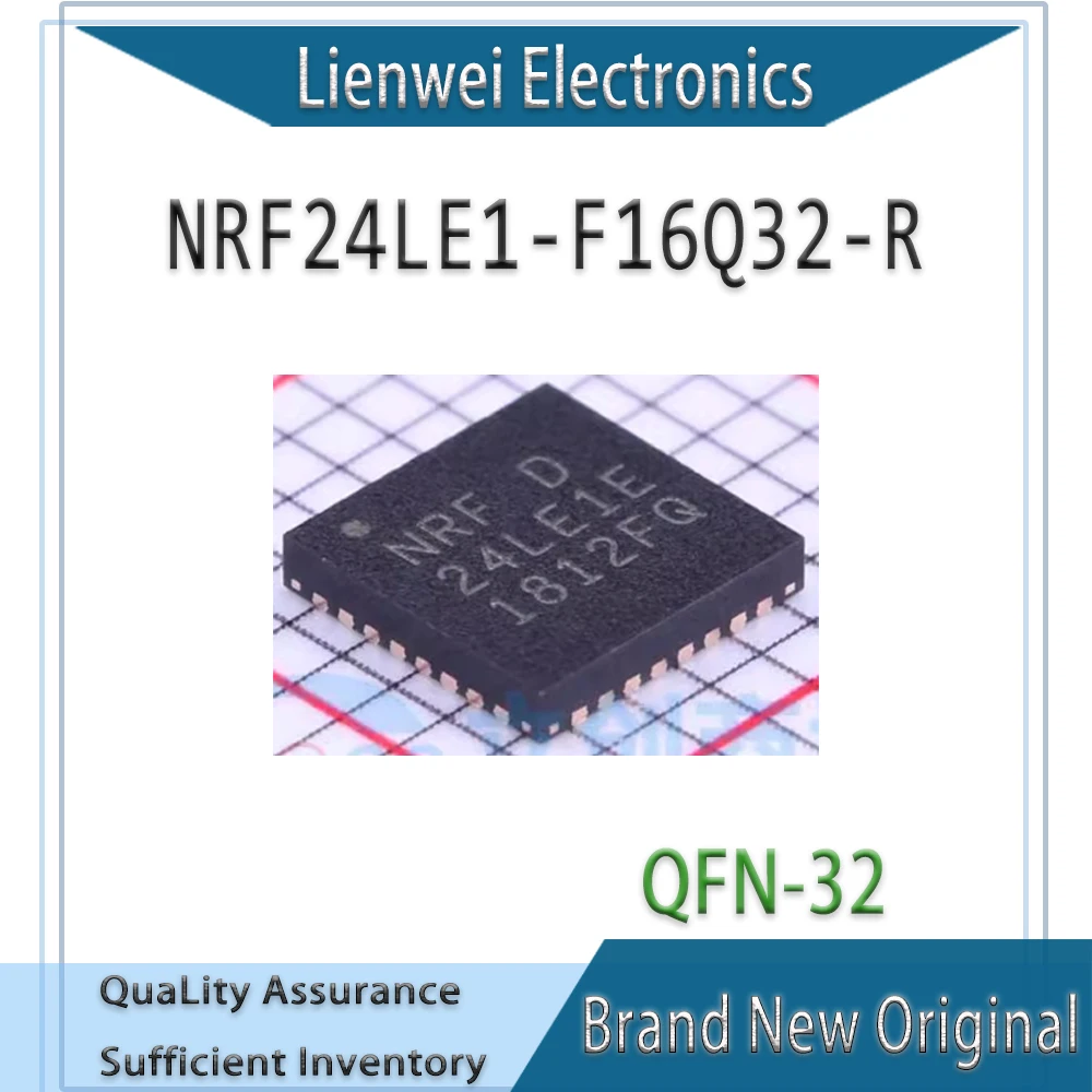 

100% New Original NRF24LE1E NRF24LE1-F16Q32-R IC RF TXRX MCU Chipset QFN-32