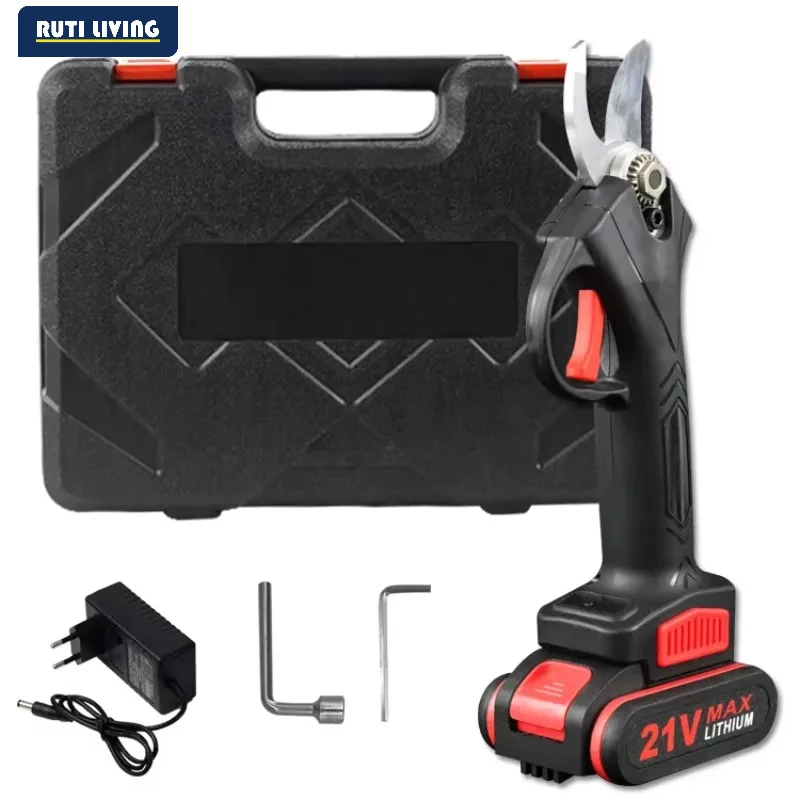 RUTI 21V Electric Pruning Shears Cordless, Brushless Electric Pruner,Portable  Power Shears for Gardening Tree Trimming