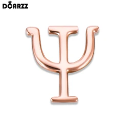 DCARZZ Mini Psi Psychology Brooch Pin Medical Rose Gold Color Jewelry Lapel Backpack Hat Badge Collected for Psychologist