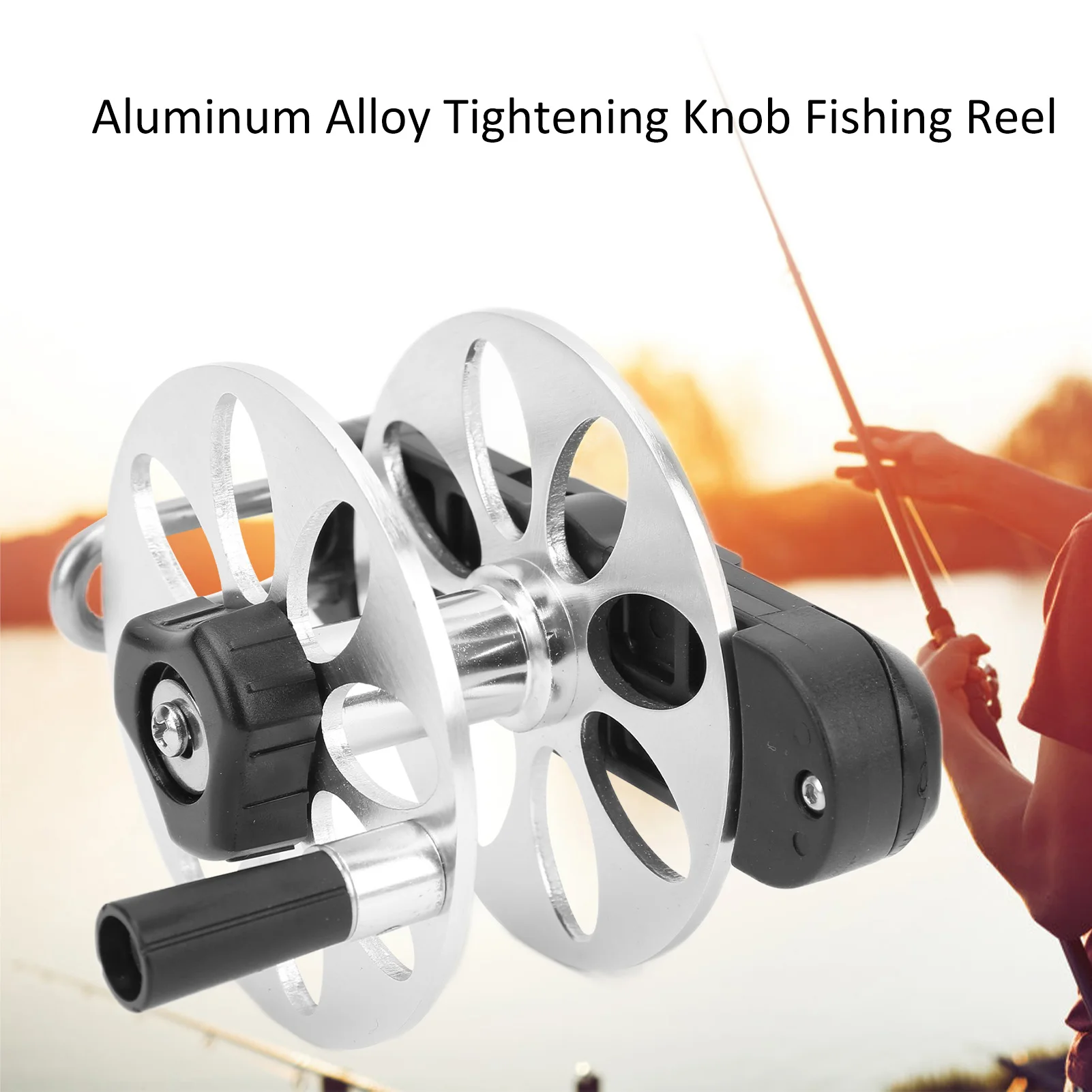 スピアガンリール-スピアガンリール-アルミ合金製締め付けノブ-フィッシングリール-折りたたみ式ハンドル-スピアガンアクセサリー-フィッシングリール