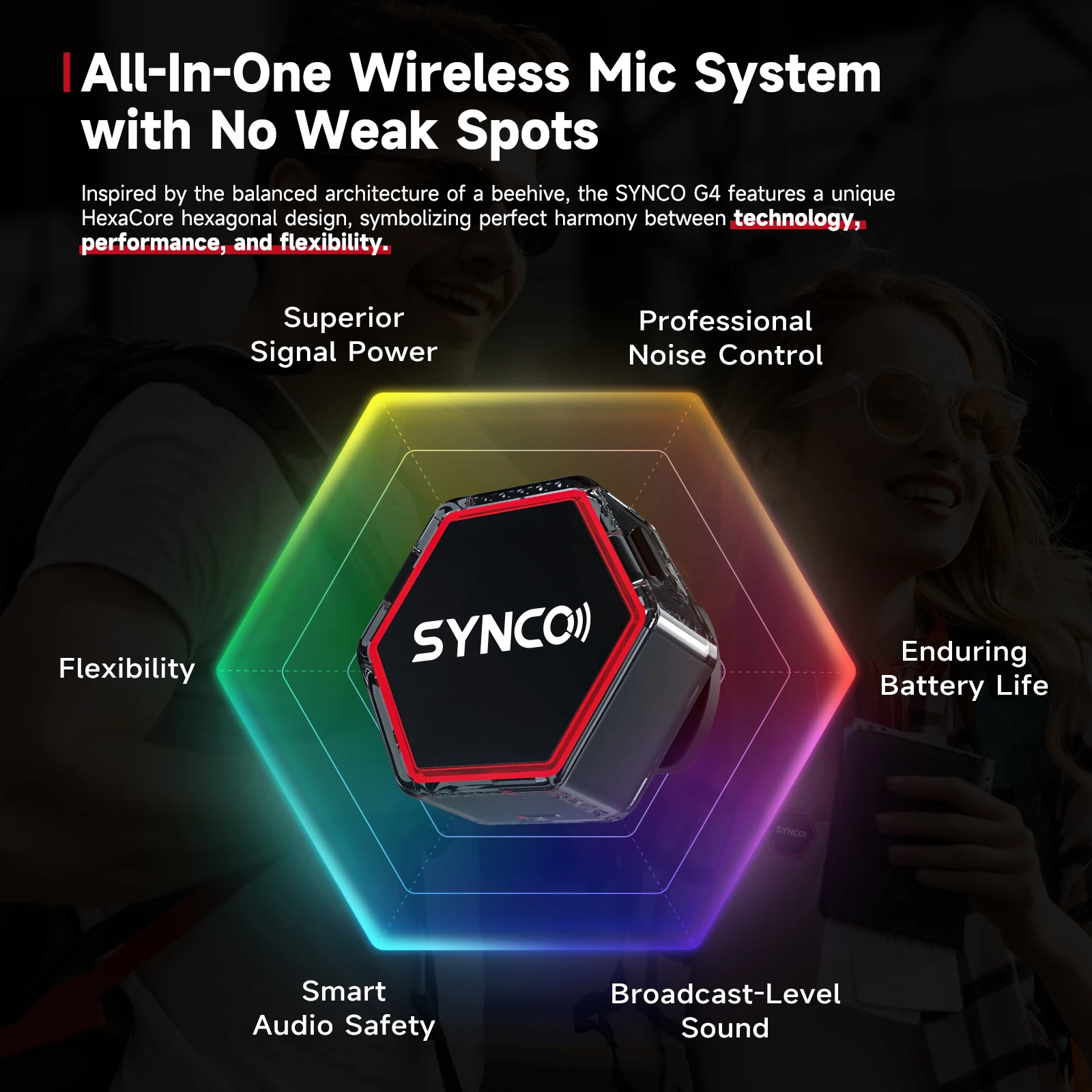 SYNCO G4 公式 2.4G ワイヤレスラベリアマイク  - Streaming Mic Condenser のレビューと価格