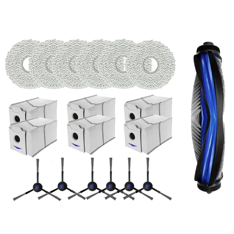 A03F 19Pcs For Ecovacs DEEBOT N30 PRO Replacement Parts, Main Brush, Side Brush, Mop, Filter, Dust Bag, Sweeping Robot