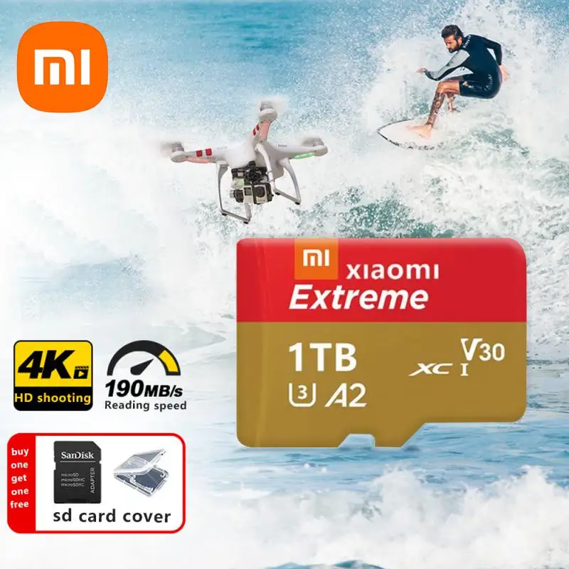 Оригинальная мини SD-карта Xiaomi, класс 10, карты памяти 1 ТБ, 512 ГБ, 256 ГБ, 128 ГБ, Extreme PRO, Micro TF, SD-карта 64 ГБ для телефона