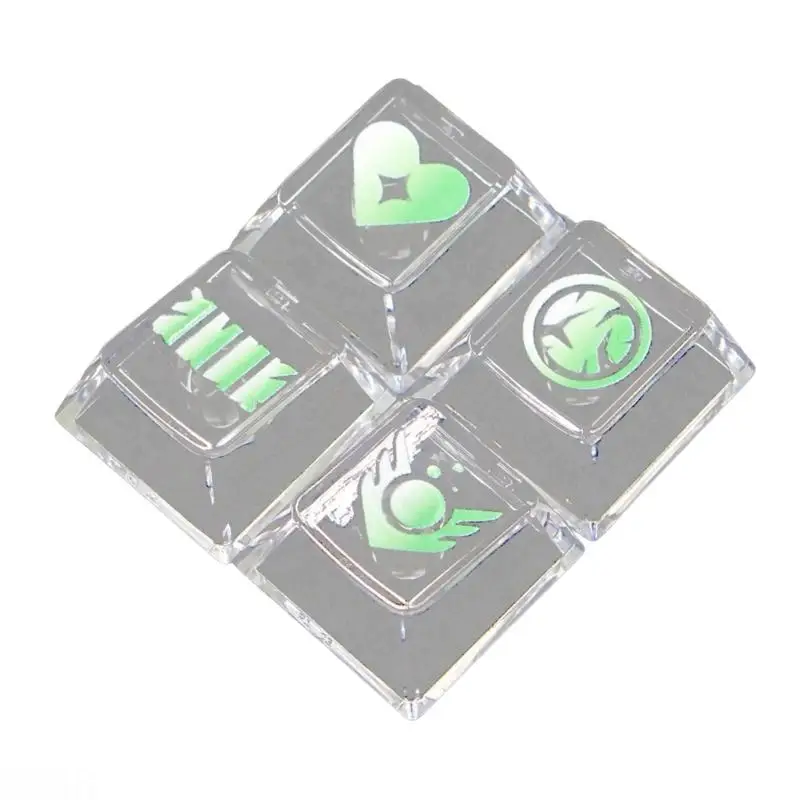 D08B Translucent Mechanical Keyboards Keycaps With Improved Light Diffusions and Widely Mounting For Most Keyboards