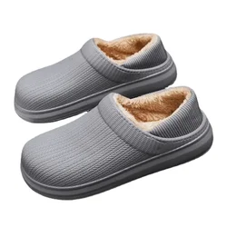 Chaussons de danse en fourrure de coton imperméables pour hommes et femmes, intérieur, décontracté, chaud, peluche, mode, maison, couple, hiver, 2023