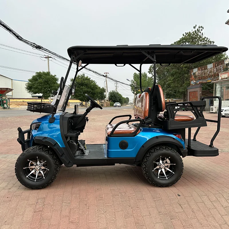 4 Seater Electric Golf Buggy Low Speed Offroad Street Vehicle Club Car Electric Street Golf Cart