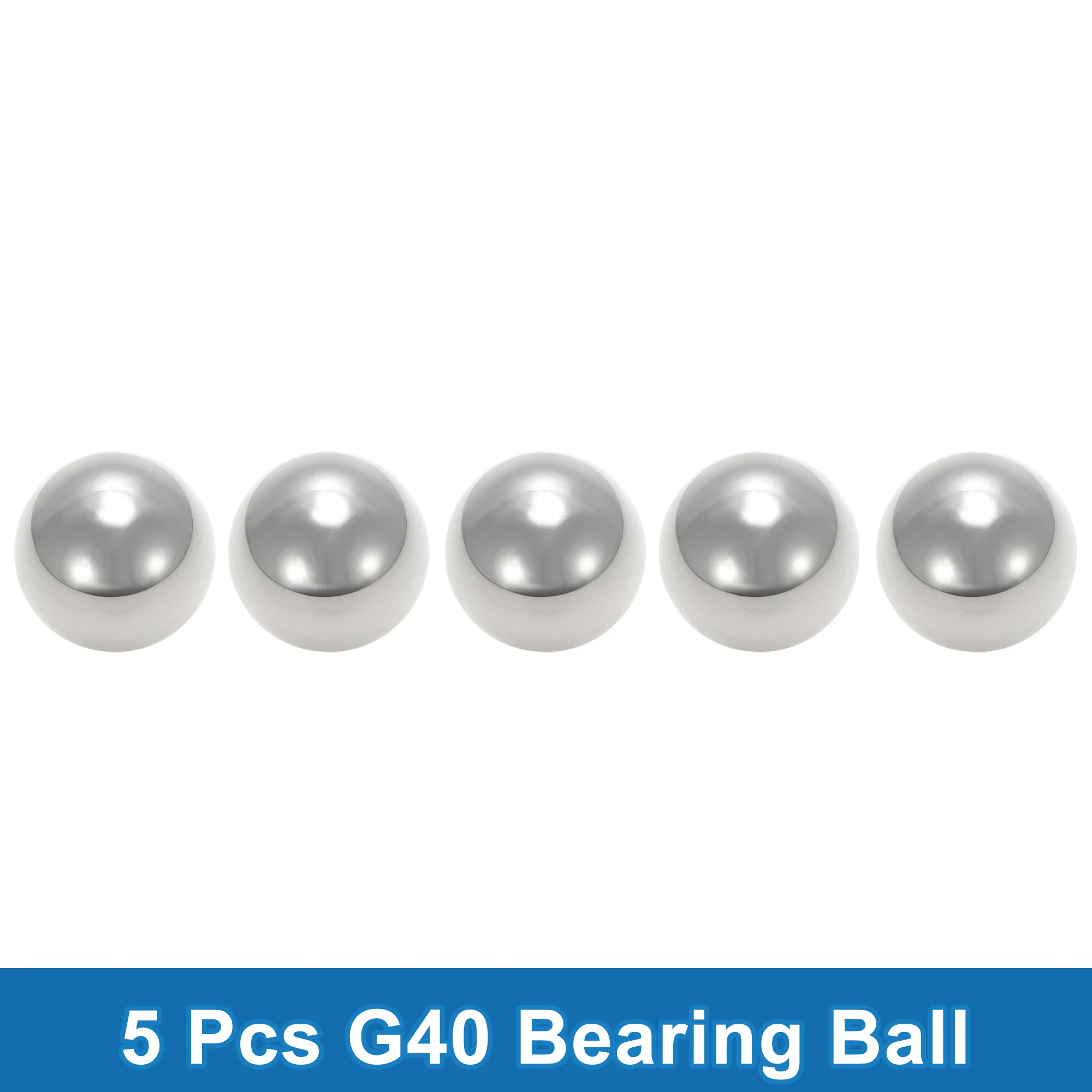 

X Autohaux 30.2mm Bearing Ball Bearing Steel G40 Precision Ball Silver Tone 5 Pcs