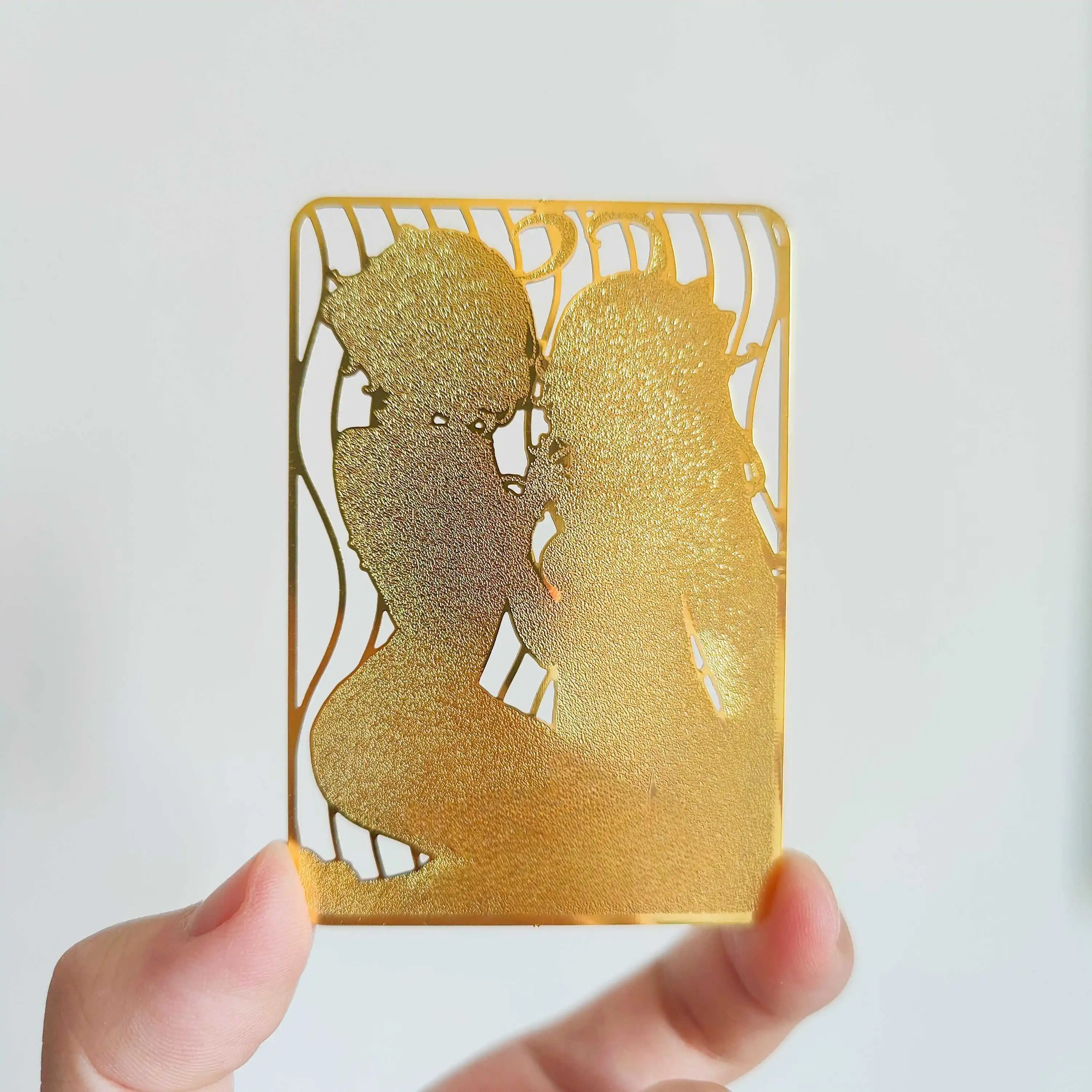 Diy Self Made Goddess Story Genshin Impact Furina Metal Collection Card Furina Metal Bookmarks Anime Card Gift Toys