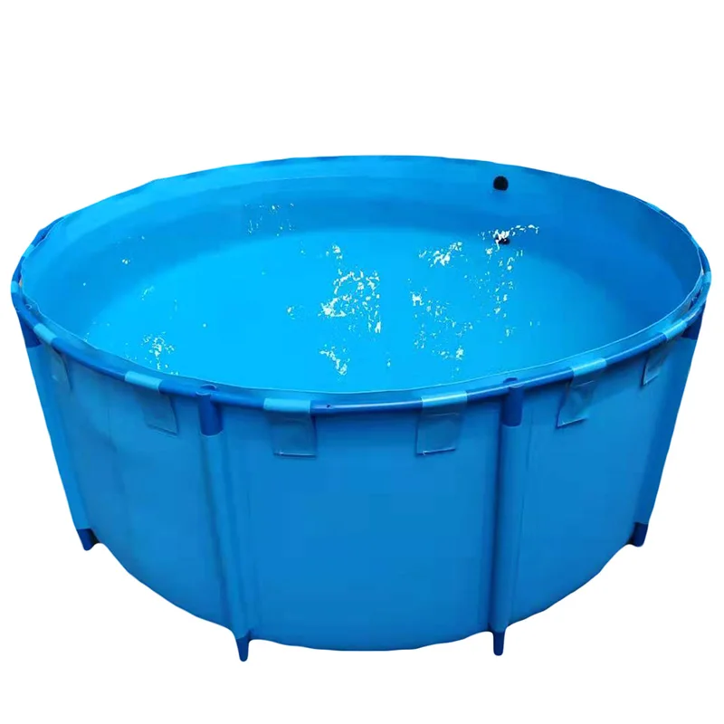 

Hot Sale Pvc Fish tank Large Aquarium 470L Plastic Fishing Aquaculture Equipment Other Aquaculture Equipment Round Collapsible
