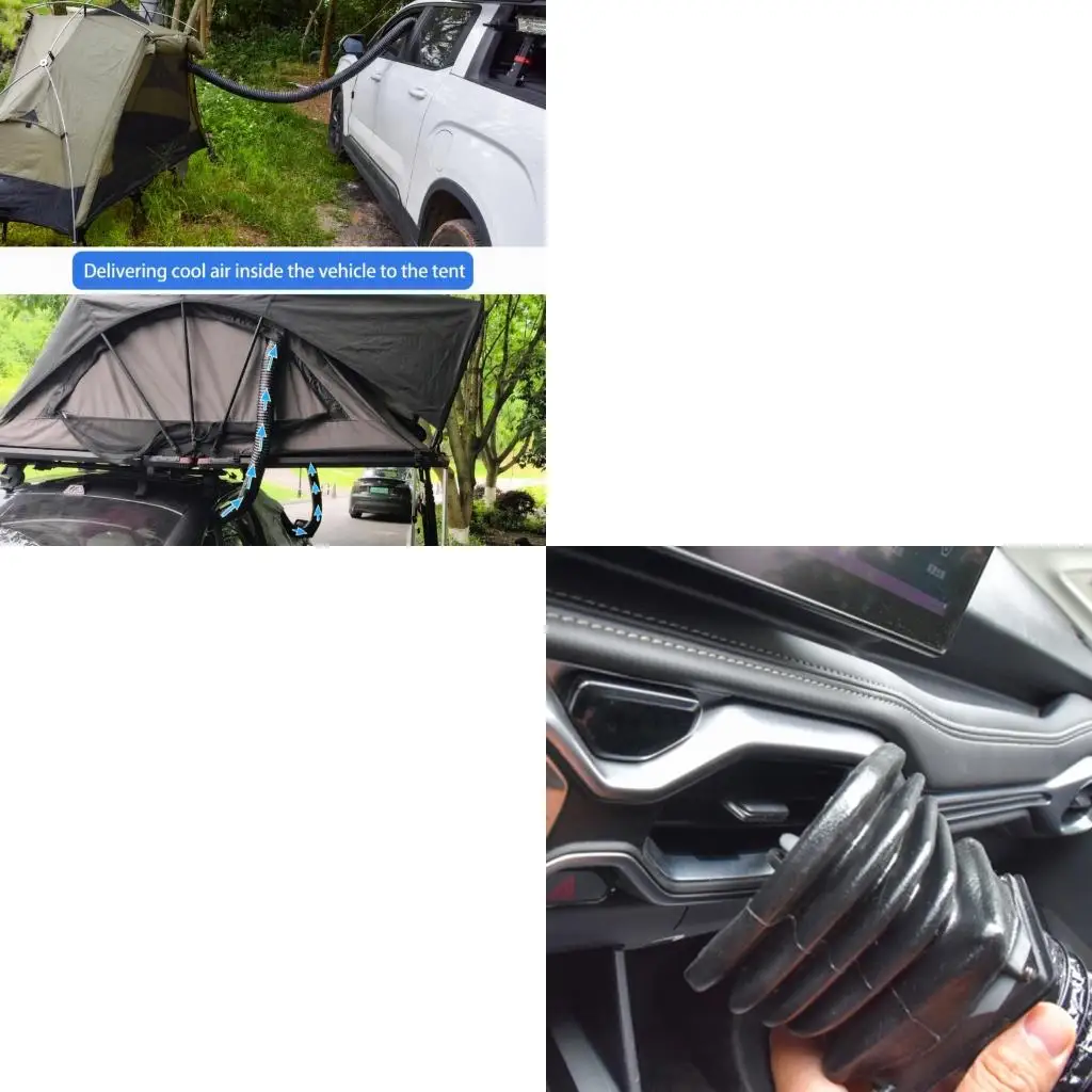 Car Cooling Air Hose with USB Fan Extendable for Travel and Parked Use Daily high quality