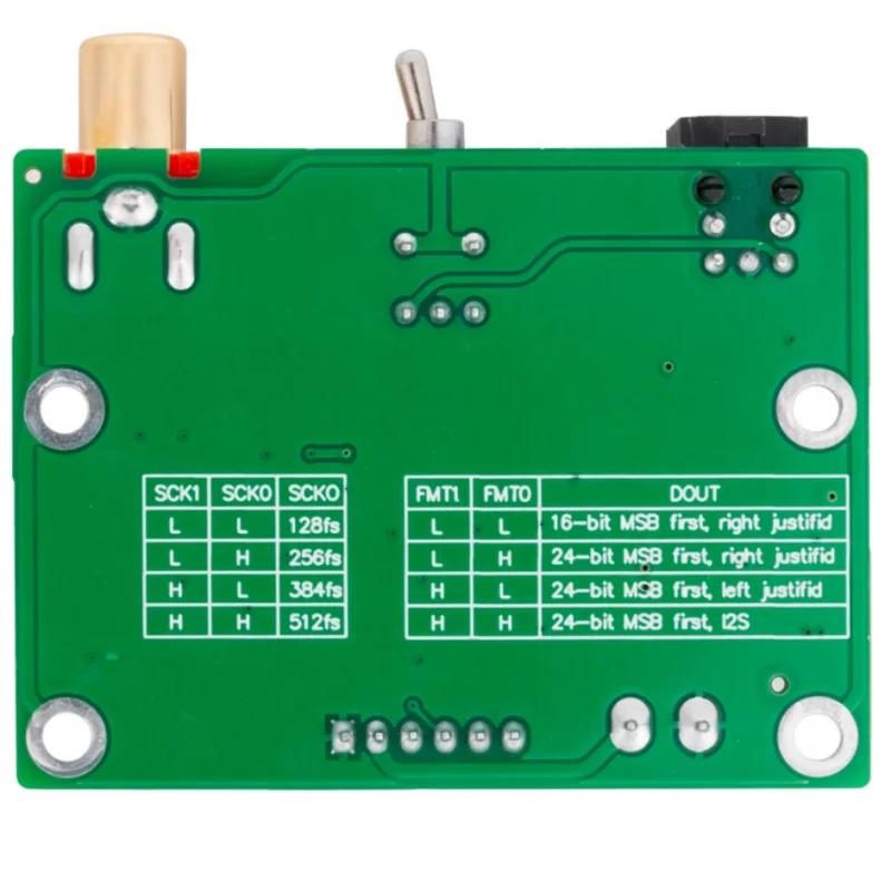 1pcs/lot NEW HIFI Audio DIR9001 Module Conversion Board Coaxial Optical Fiber Receiving SPDIF To I2S IIS Output 24bit 96KHz