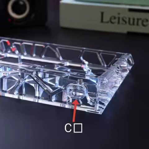 AttackFox GH60 Hollow Keyboard Case Custom for MADCATZ Mad60/AULA Win60 Wooting60 Rakka Mechanical Keyboard Shell PC Gamer Gifts