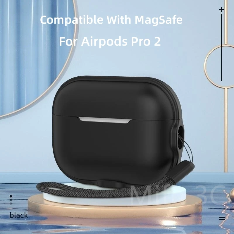 For Airpods Pro 2 MagSafe Magnetic Soft Protective Cover Soft Silicone Headest Case For Airpods Pro 2 Charging Box Accessories