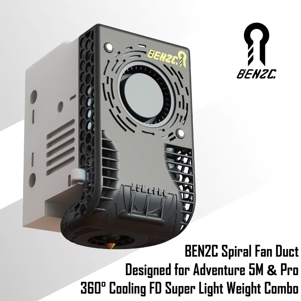 for BEN2C 360° Flow Cooling Fan for Flashforge AD5M Upgrades for Adventurer 5M 3D Printer Accessories
