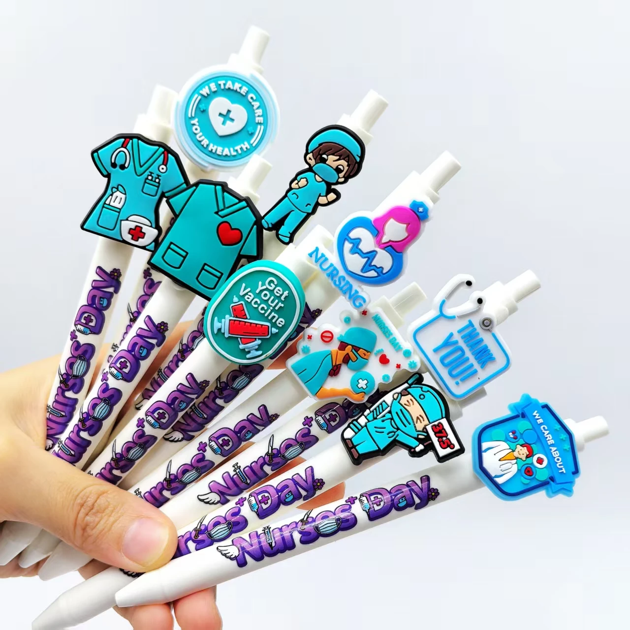 5 قطعة/10 قطعة قلم حبر جاف لعيد الممرضات ، الرعاية الطبية والطبية قلم حبر جاف للضغط ، قلم تسجيل خاص للطبيب #2