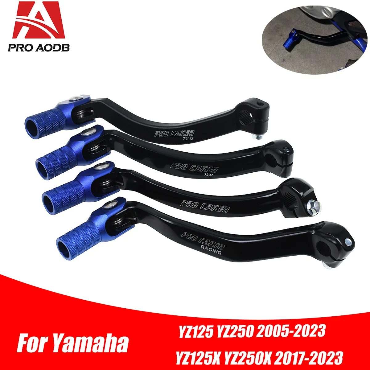 CNC Gear Shift Lever For YAMAHA YZ125 YZ250 YZ250F YZ450F YZ250FX YZ450FX WR250F WR450F YZ 250 450 WR 250F 450F 1991-2022 2023