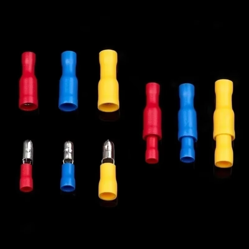 Kfz Isolierter Elektrischer Steckverbinder Sortiment Set Verschiedene Crimpklemmen Stecker Buchse Flachstecker Ringgabel Gabel Stoßverbinder Ösenklemmen Satz für Kabel Reparatur Elektroinstallation Auto Motorrad Lkw E – Detail 7