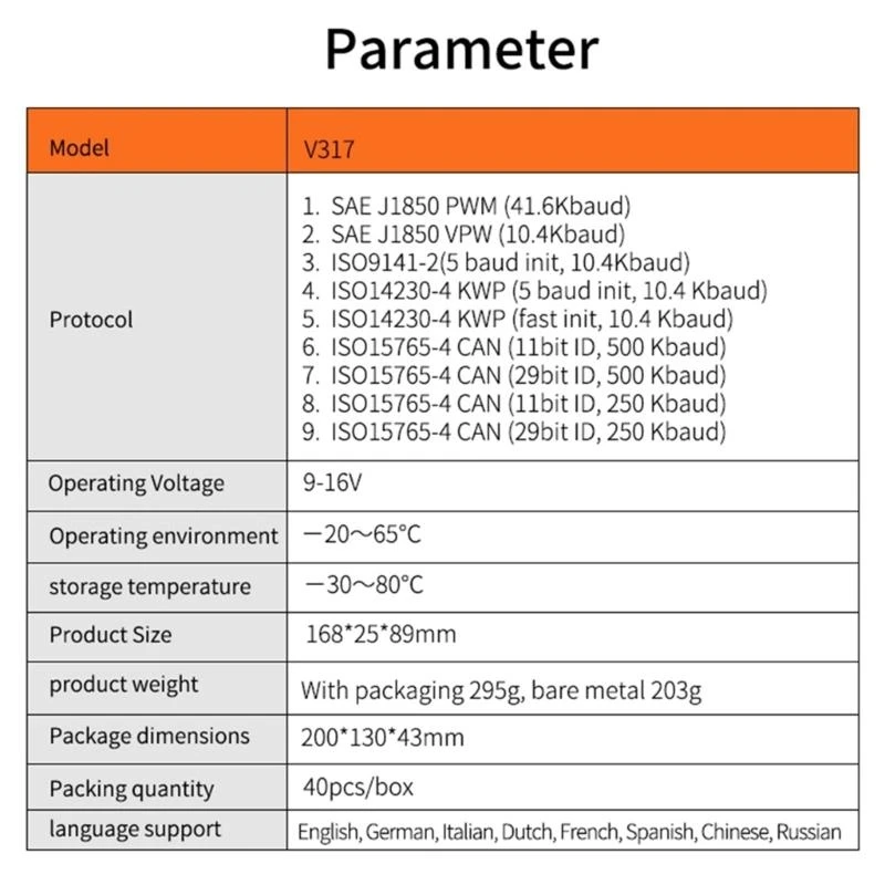 462A OBD Scanner All Purpose SUV Car Engine Error Code Reader Auto Diagnostic Scanner