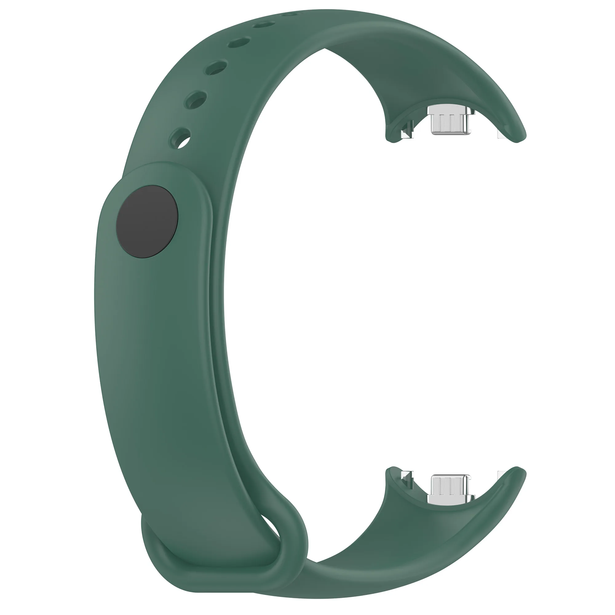 Metal Connector Strap For Xiaomi Band 8 High Quality Silicone Watchband Sport Bracelet Replacement Wristband Accessories