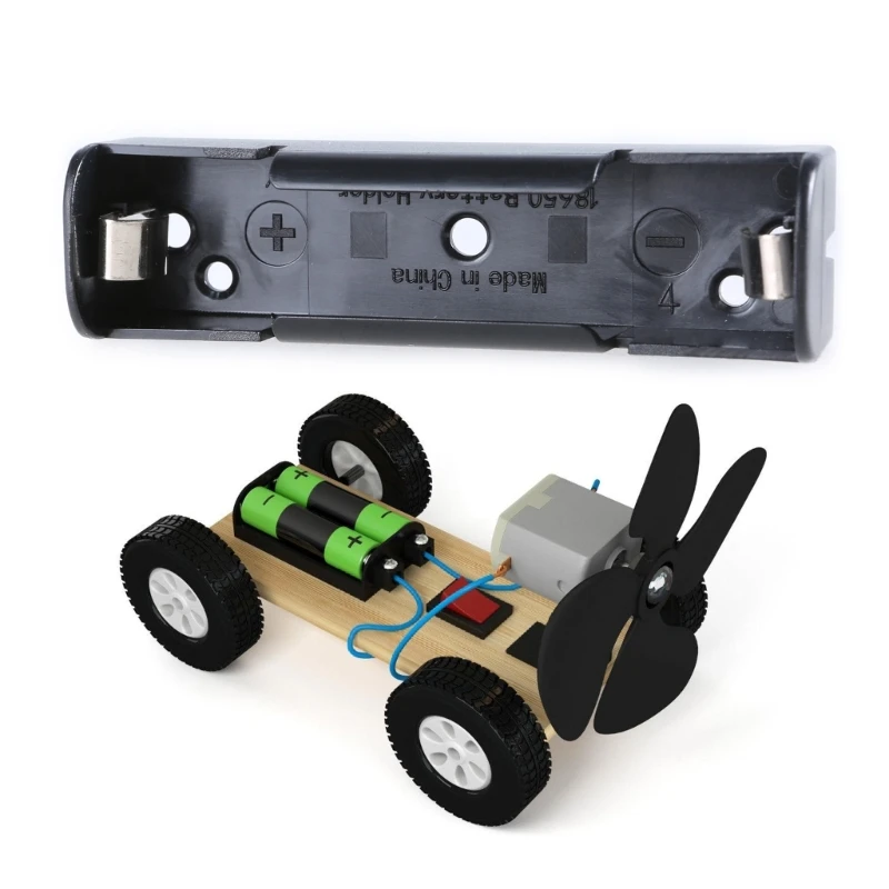 090F Portable 18650 Корпус аккумулятора с контактным листом Easy Установка Организатор Организатор.