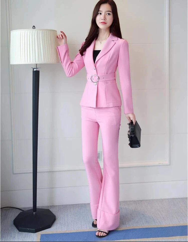 

new spriing autumn office lady Fashion casual brand female women girls coat pants sets suits clothing