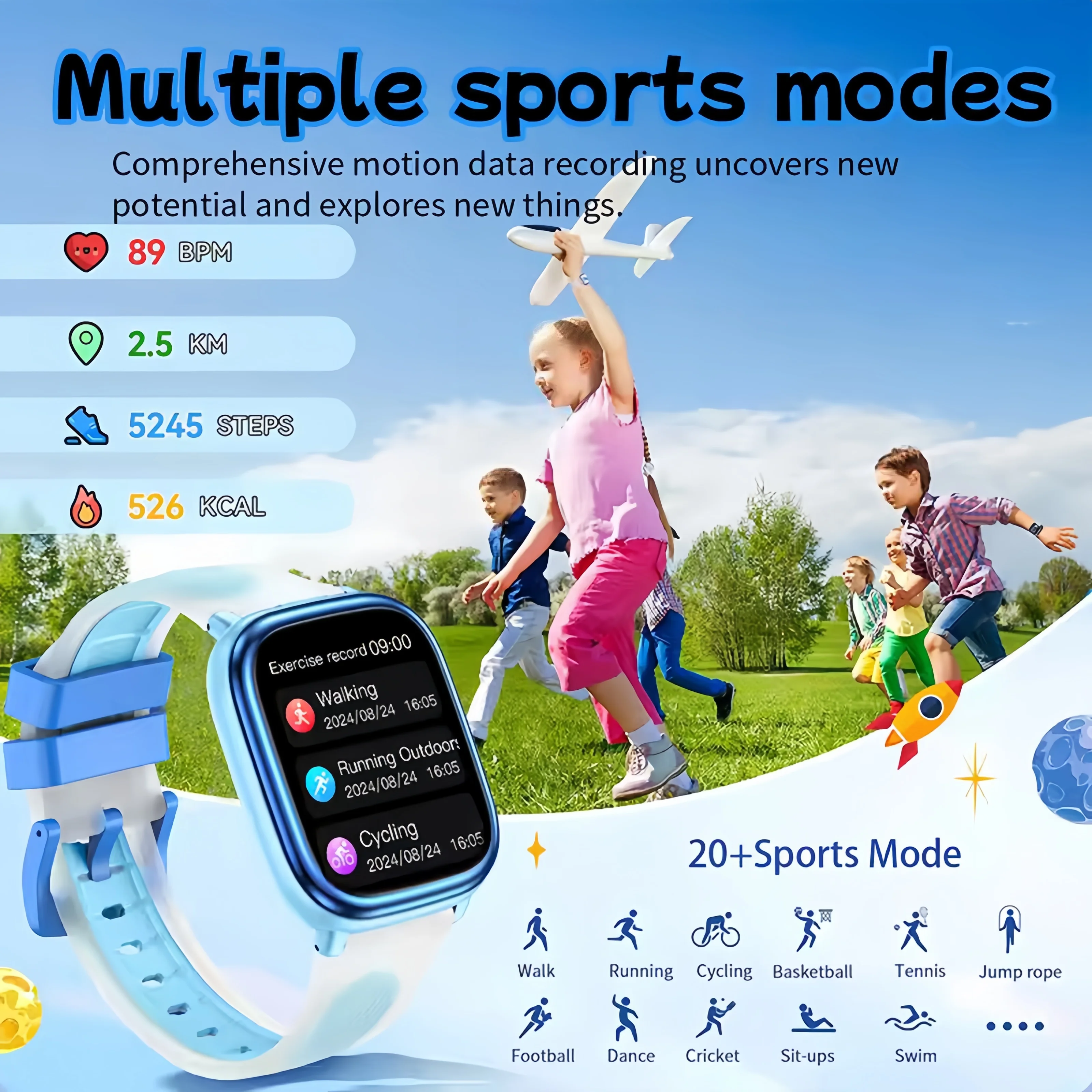 Nouvelles Montres Électronique - Smartwatch Watches For Kid Boy With Alarm avis et prix