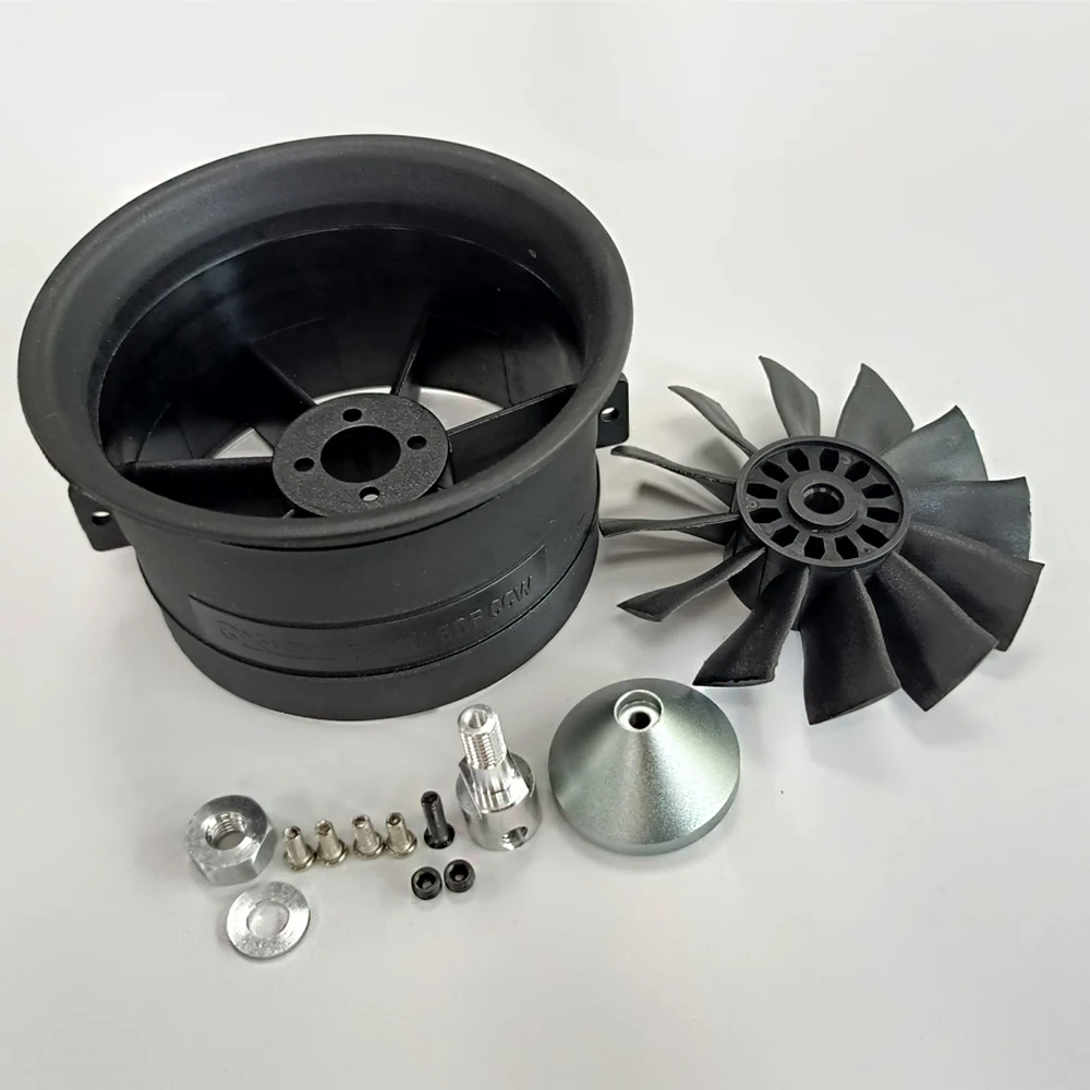 without motor 64mm QX-MOTOR 12 Blades Ducted Fan CW CCW for 64MM EDF RC Multirotor Helicopter Multiaxis Drone Fixed-wing Parts